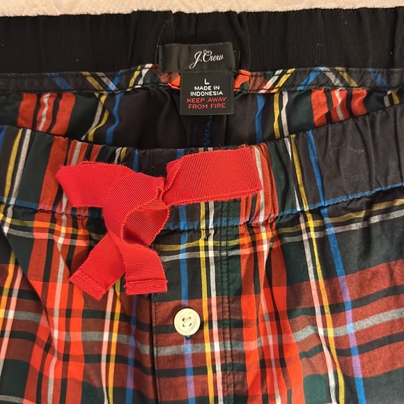 Ladies J.Crew NWOT Vintage Cotton Pajamas in Stewart Tartan Size L - Picture 2 of 4